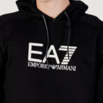 Felpa con cappuccio EA7  Nero - Bianco - Foto 2