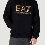 Felpa con cappuccio EA7  Nero - Oro - Foto 1