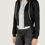 Felpa con cappuccio Guess Active 3D PEONY ZIPPER HOODIE JACKET Nero - Foto 2