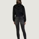 Felpa con cappuccio Guess Active 3D PEONY ZIPPER HOODIE JACKET Nero - Foto 4