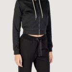 Felpa con cappuccio Guess 3D PEONY ZIPPER HOODIE JACKET Nero - Foto 3