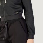 Felpa con cappuccio Guess 3D PEONY ZIPPER HOODIE JACKET Nero - Foto 5
