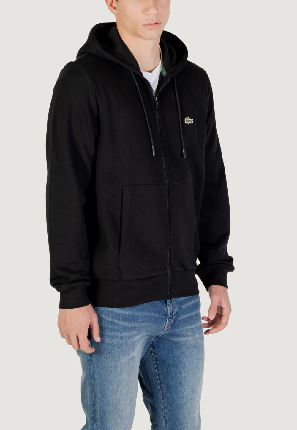 Felpa con cappuccio LACOSTE SWEATSHIRT Nero - Foto 3
