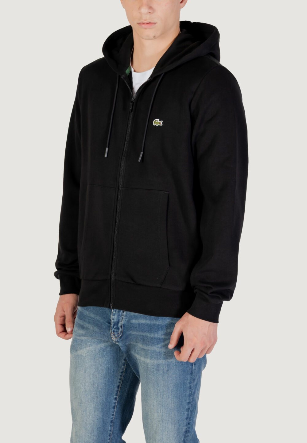 Felpa con cappuccio LACOSTE SWEATSHIRT Nero - Foto 4