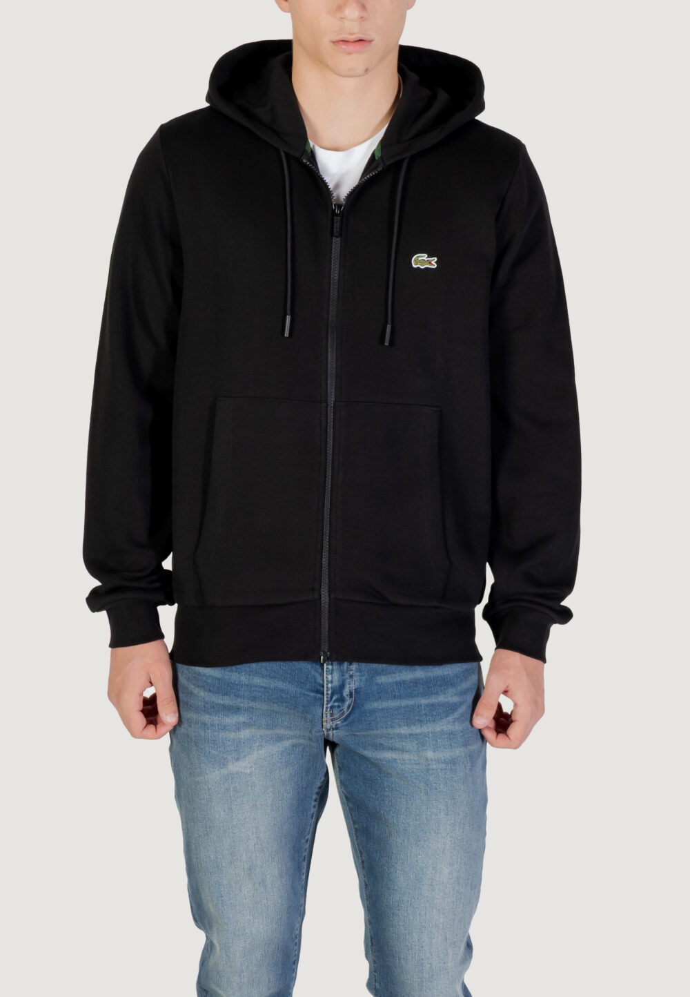 Felpa con cappuccio LACOSTE SWEATSHIRT Nero - Foto 5