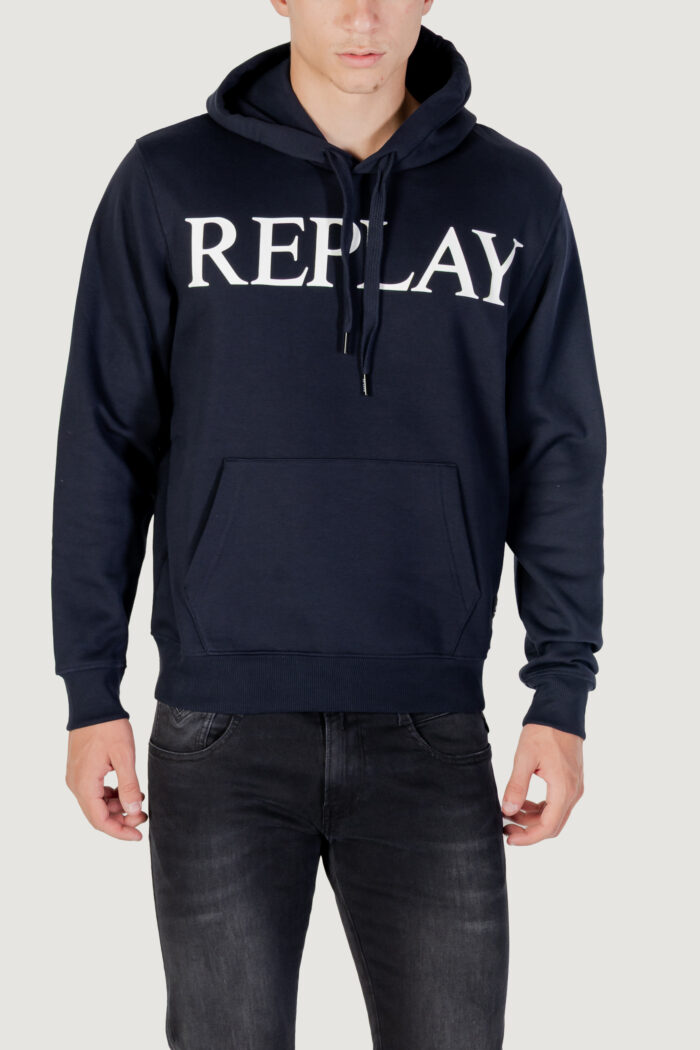 Felpa con cappuccio Replay  Blue scuro