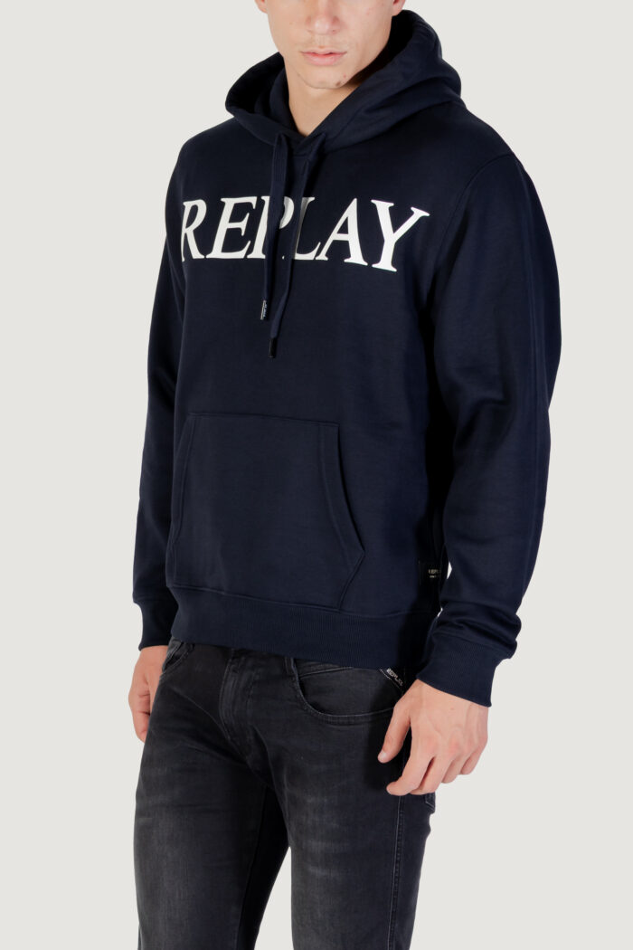 Felpa con cappuccio Replay  Blue scuro