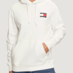 Felpa con cappuccio Tommy Hilfiger Jeans TJM REG ESSENTIAL FLAG HOOD EXT Bianco - Foto 1