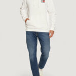 Felpa con cappuccio Tommy Hilfiger Jeans TJM REG ESSENTIAL FLAG HOOD EXT Bianco - Foto 2