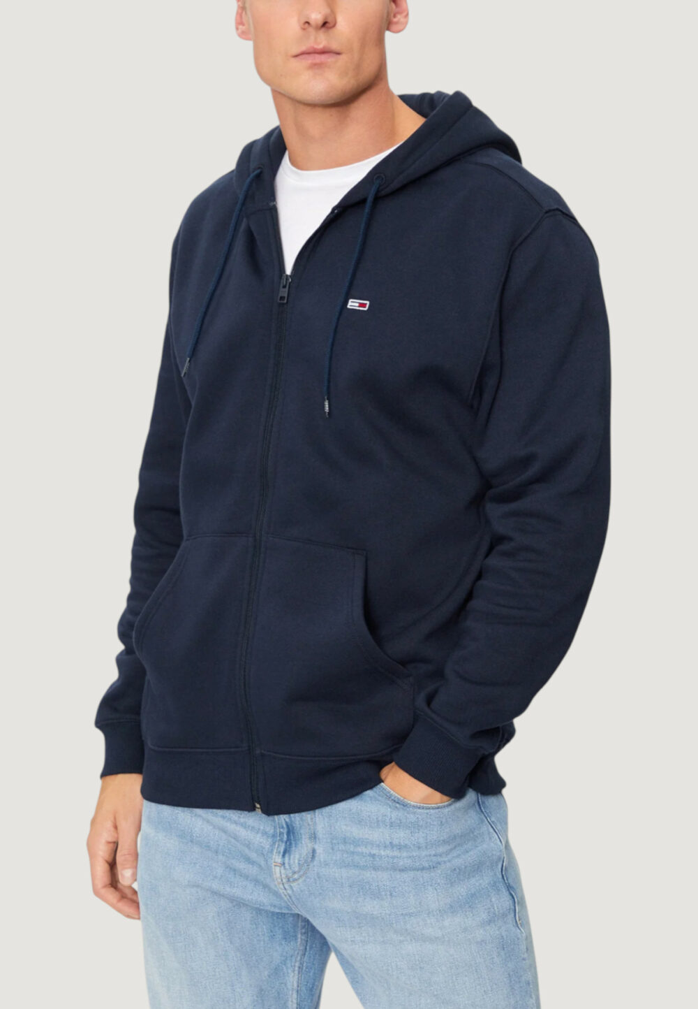 Felpa con cappuccio Tommy Hilfiger Jeans TJM REG S FLAG ZIP THRU Blu - Foto 1