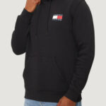 Felpa con cappuccio Tommy Hilfiger Jeans TJM REG ESSENTIAL FLAG HOOD EXT Nero - Foto 1