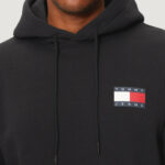 Felpa con cappuccio Tommy Hilfiger Jeans TJM REG ESSENTIAL FLAG HOOD EXT Nero - Foto 4