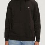 Felpa con cappuccio Tommy Hilfiger Jeans TJM REG S FLAG HOODIE Nero - Foto 1