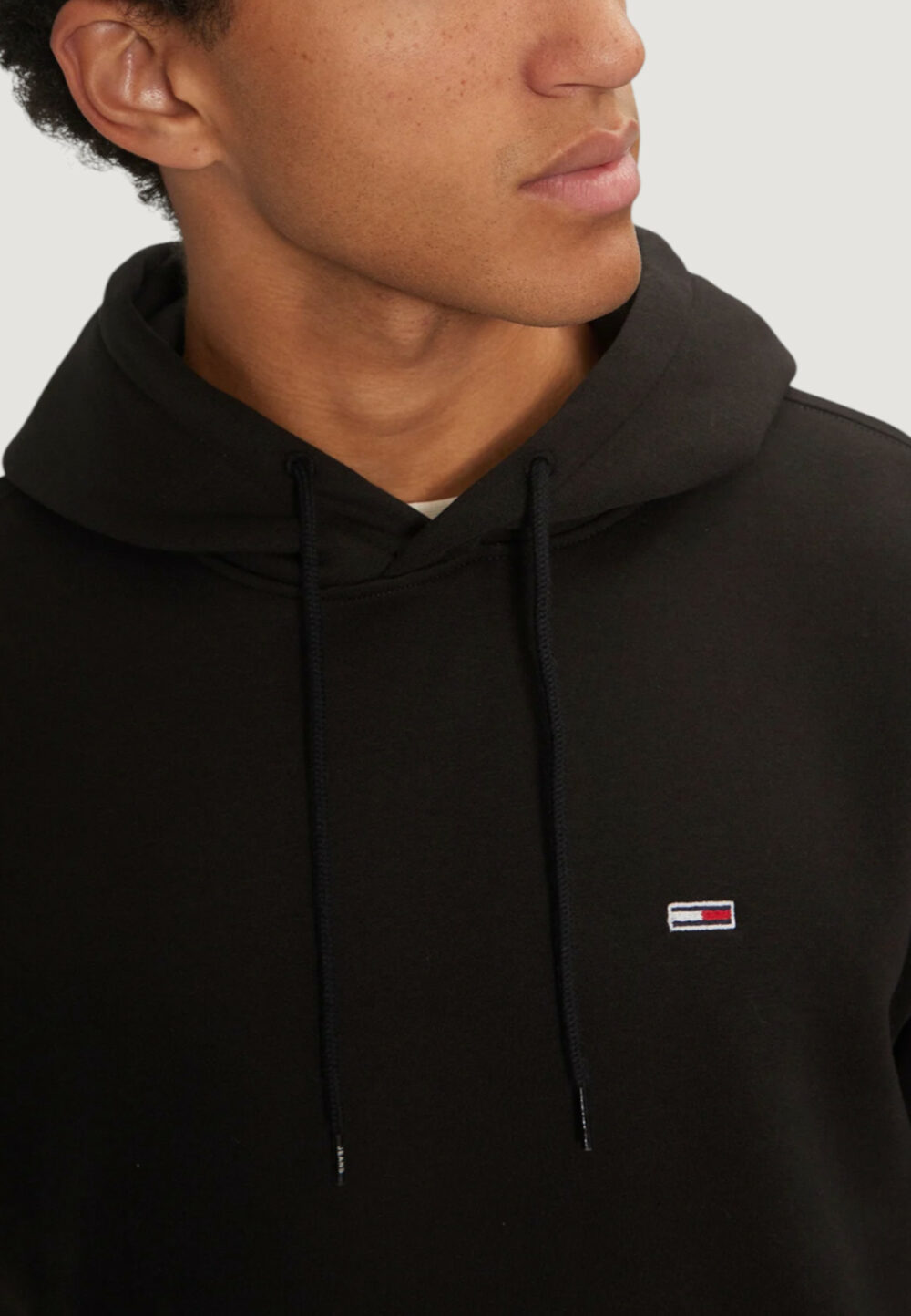 Felpa con cappuccio Tommy Hilfiger Jeans TJM REG S FLAG HOODIE Nero - Foto 3