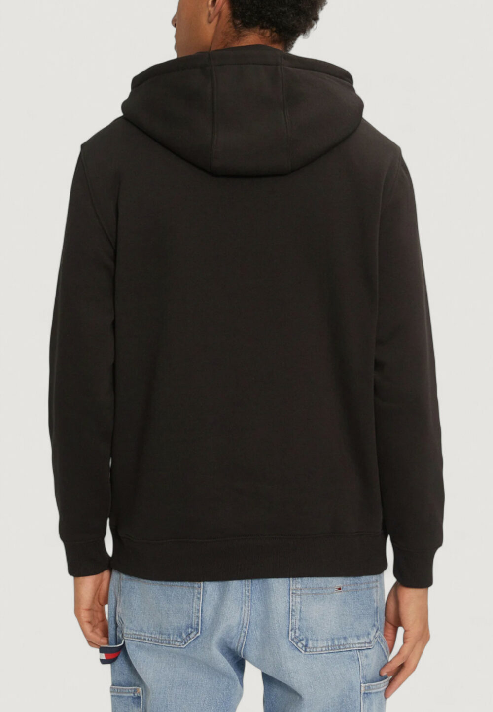 Felpa con cappuccio Tommy Hilfiger Jeans TJM REG S FLAG HOODIE Nero - Foto 4