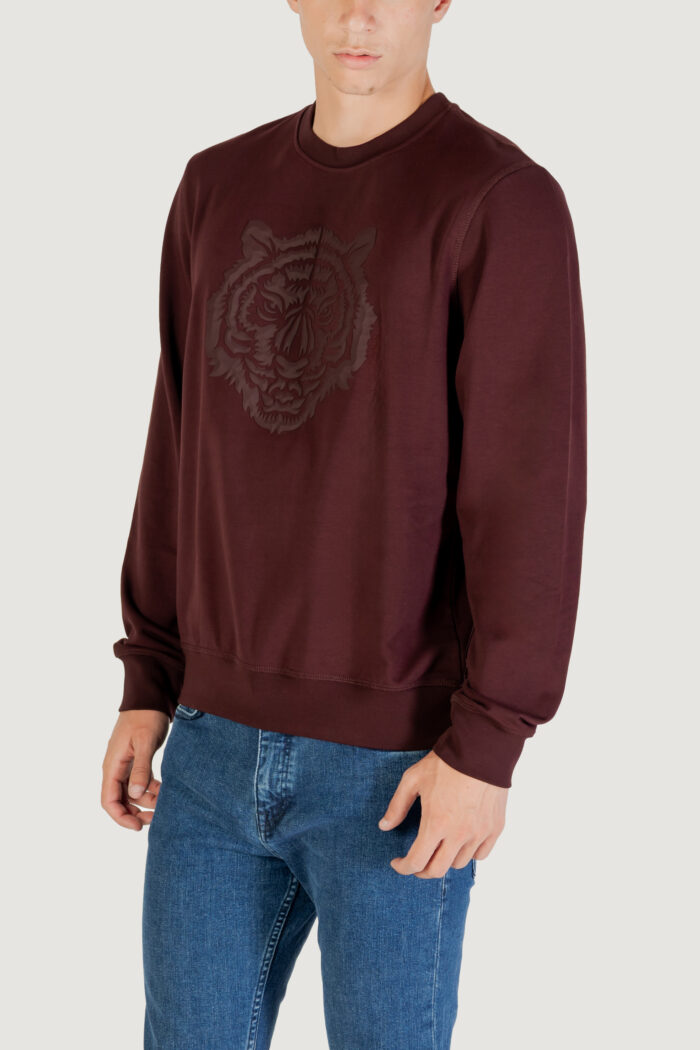 Felpa senza cappuccio Antony Morato REGULAR FIT WITH RUBBER PRISM SHAPE PRINT Bordeaux – MMFL01088-FA150222