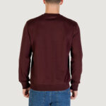 Felpa senza cappuccio Antony Morato REGULAR FIT WITH RUBBER PRISM SHAPE PRINT Bordeaux - Foto 4