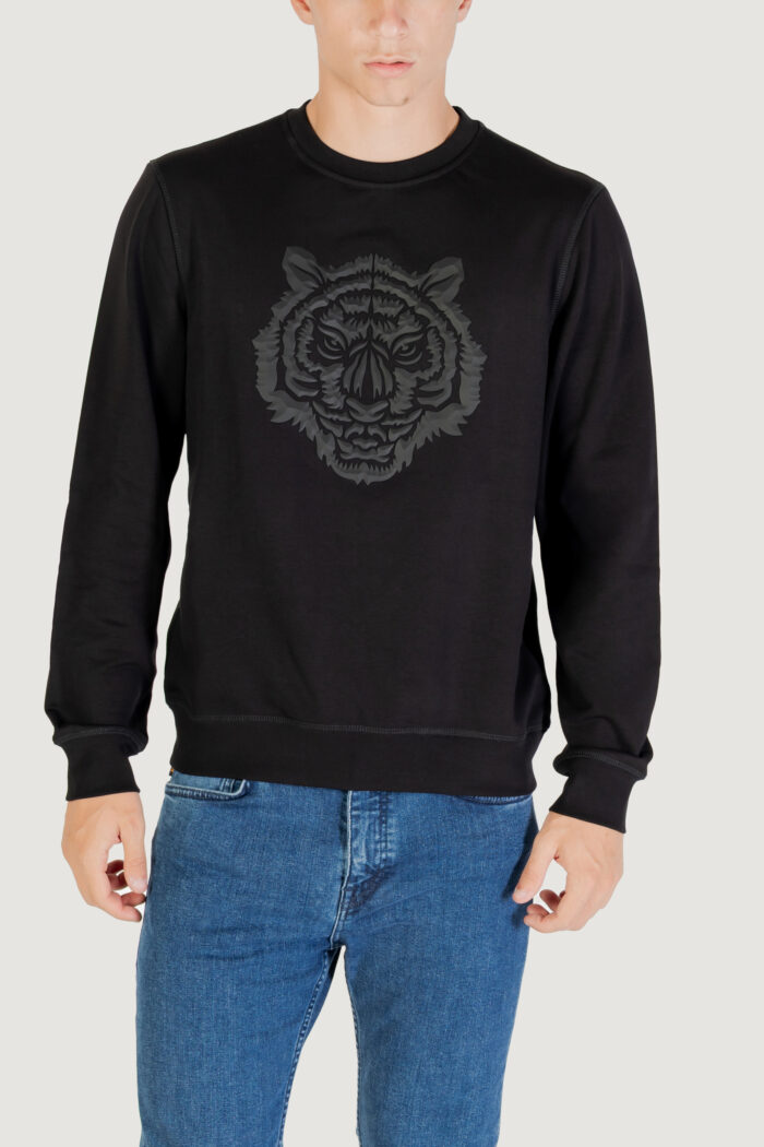 Felpa senza cappuccio Antony Morato REGULAR FIT WITH RUBBER PRISM SHAPE PRINT Nero – MMFL01088-FA150222