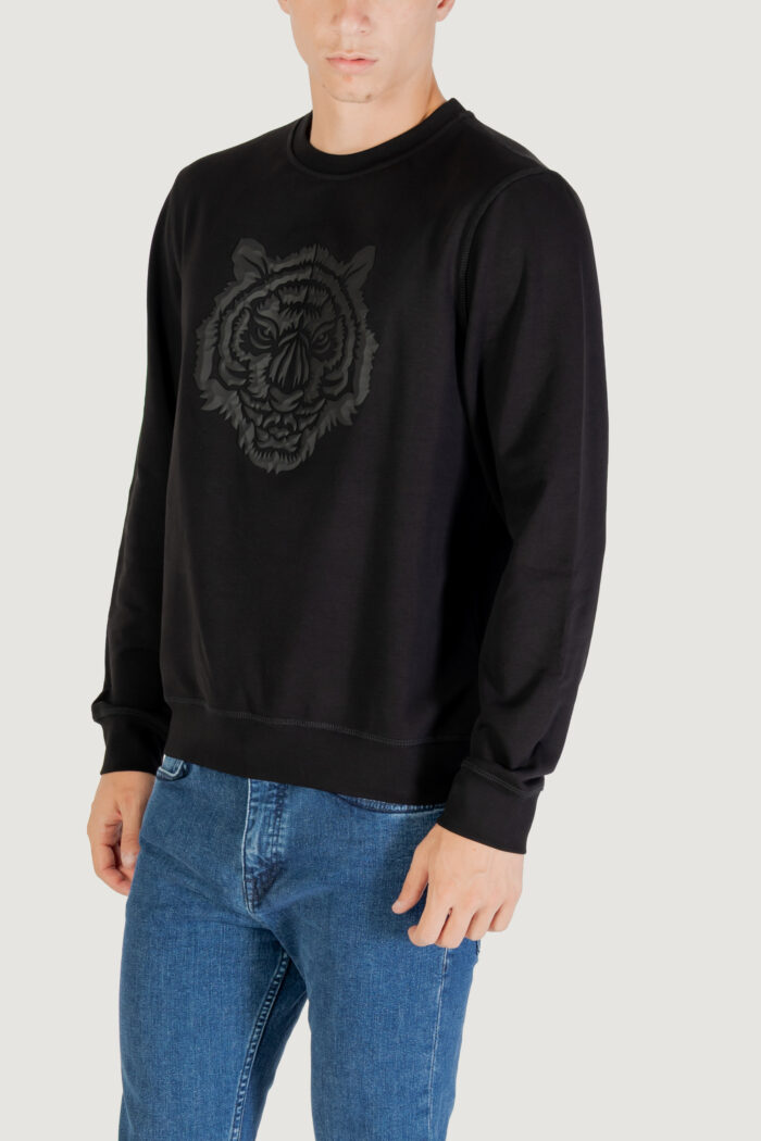 Felpa senza cappuccio Antony Morato REGULAR FIT WITH RUBBER PRISM SHAPE PRINT Nero – MMFL01088-FA150222