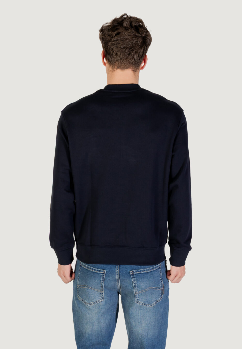 Felpa senza cappuccio Armani Exchange  Blue scuro - Foto 3