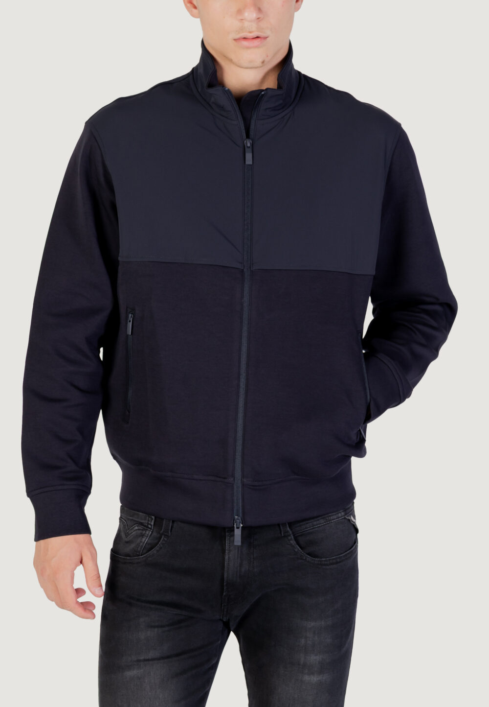 Felpa senza cappuccio Armani Exchange  Blue scuro - Foto 1