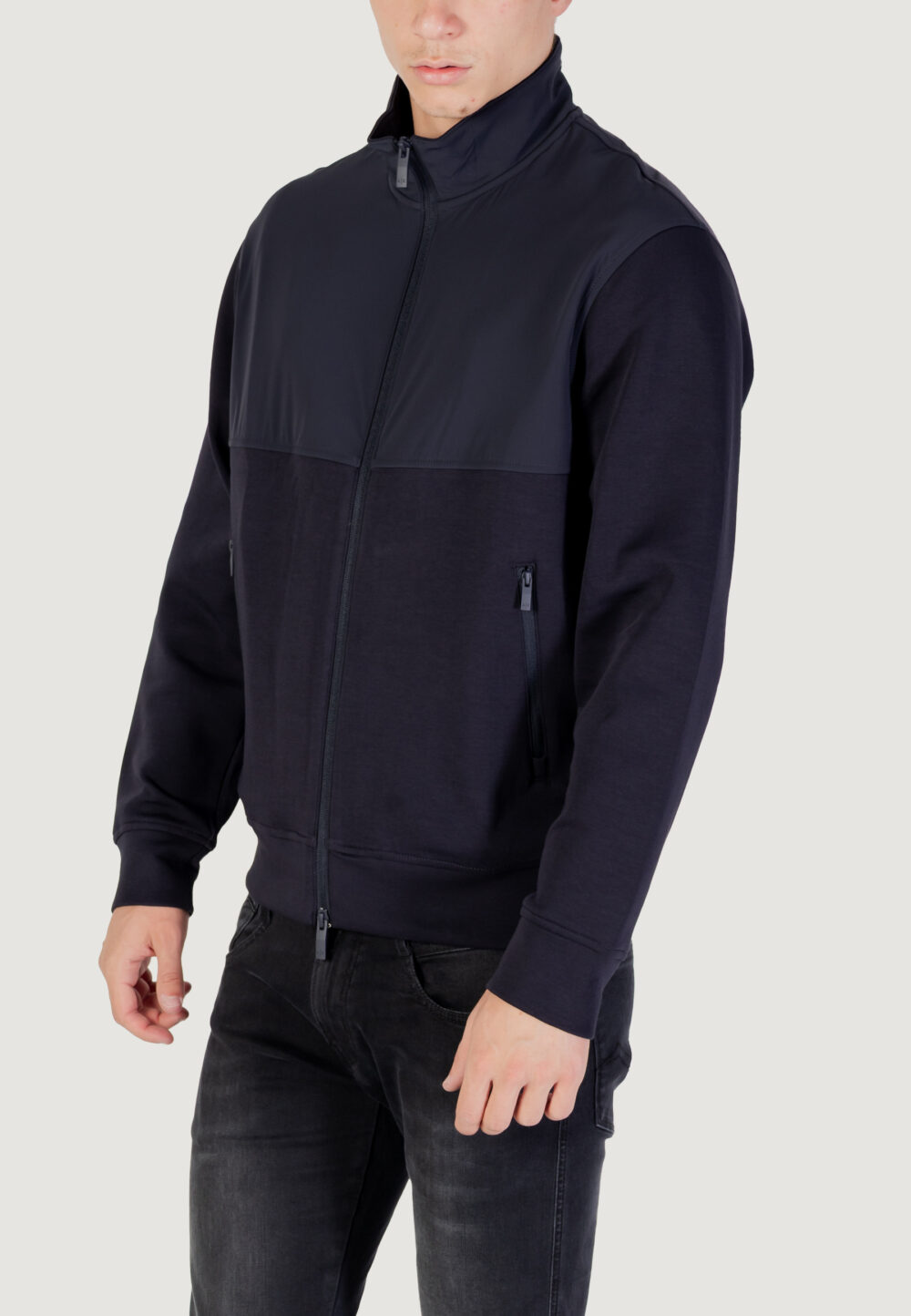 Felpa senza cappuccio Armani Exchange  Blue scuro - Foto 4