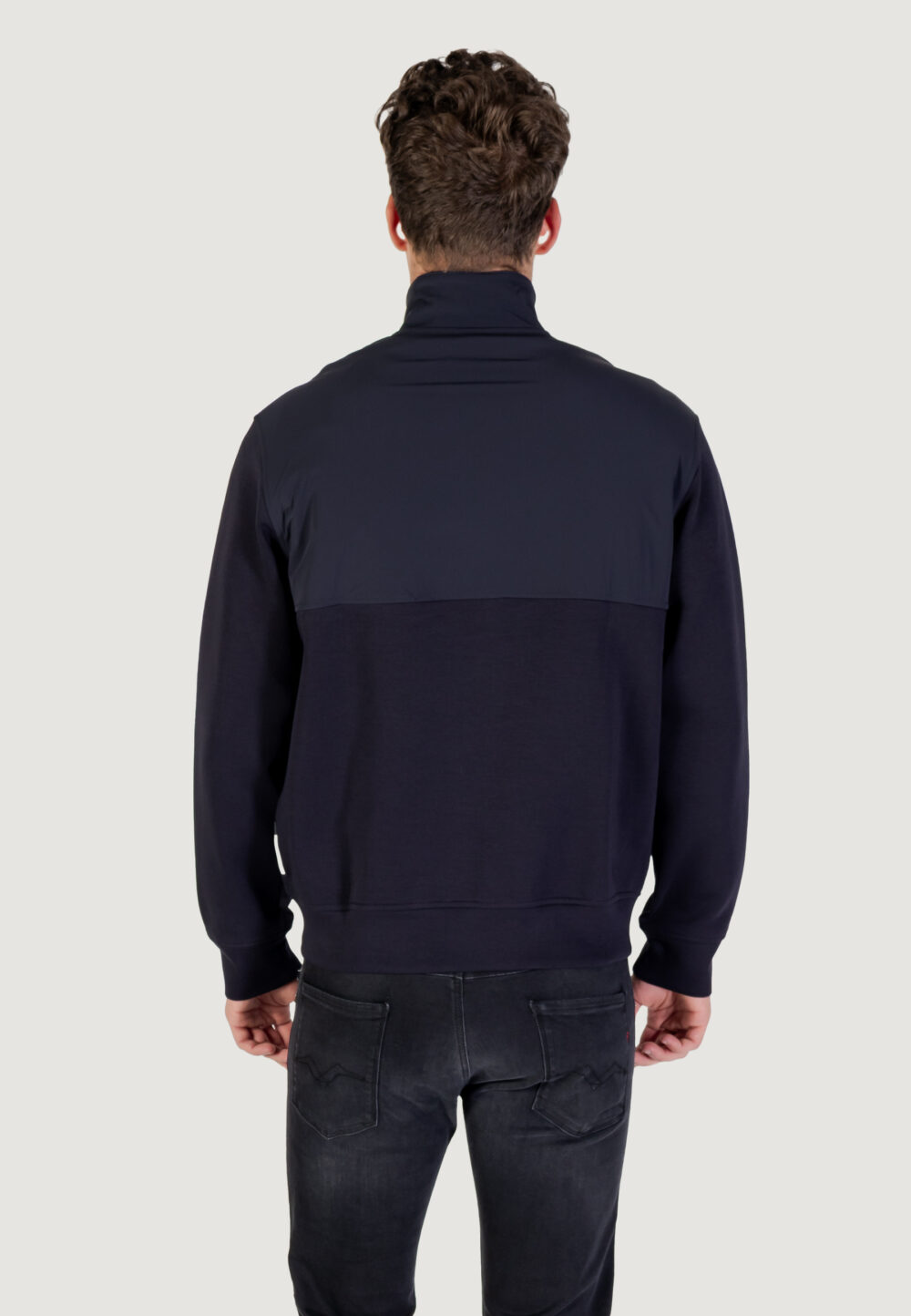 Felpa senza cappuccio Armani Exchange  Blue scuro - Foto 5
