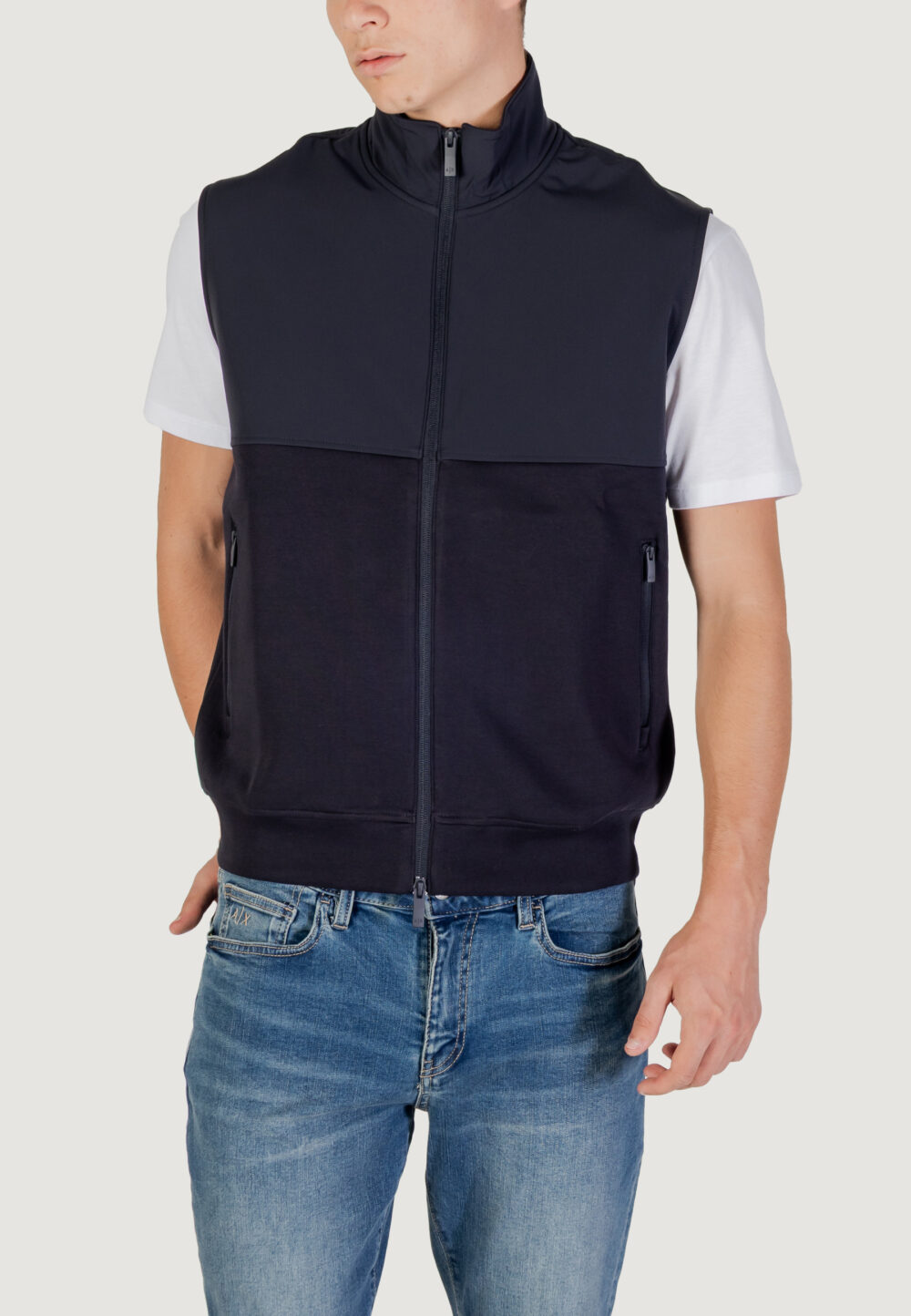Felpa senza cappuccio Armani Exchange  Blue scuro - Foto 1
