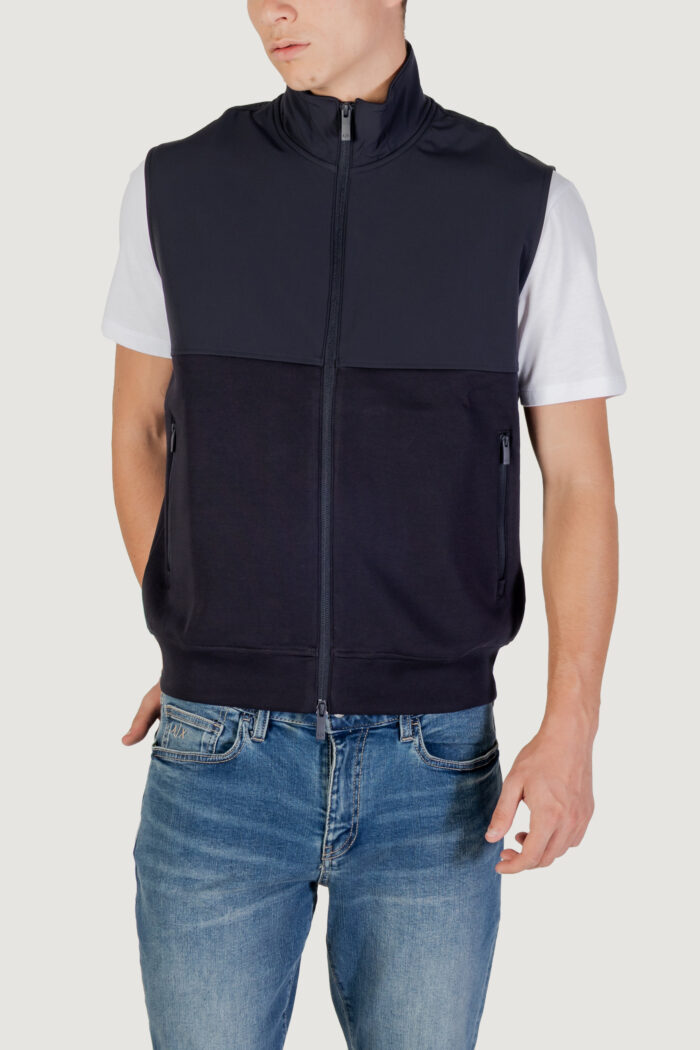 Felpa senza cappuccio Armani Exchange  Blue scuro – XM001565 AF10818