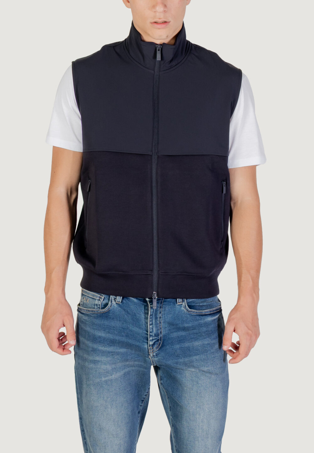 Felpa senza cappuccio Armani Exchange  Blue scuro - Foto 4