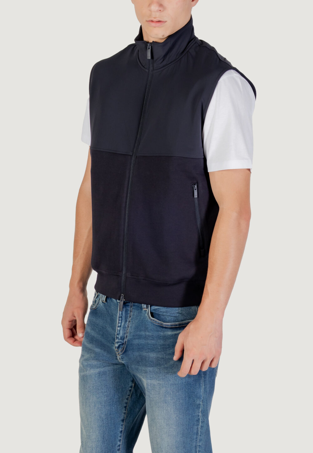 Felpa senza cappuccio Armani Exchange  Blue scuro - Foto 5