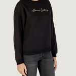 Felpa senza cappuccio Armani Exchange  Nero - Oro - Foto 3
