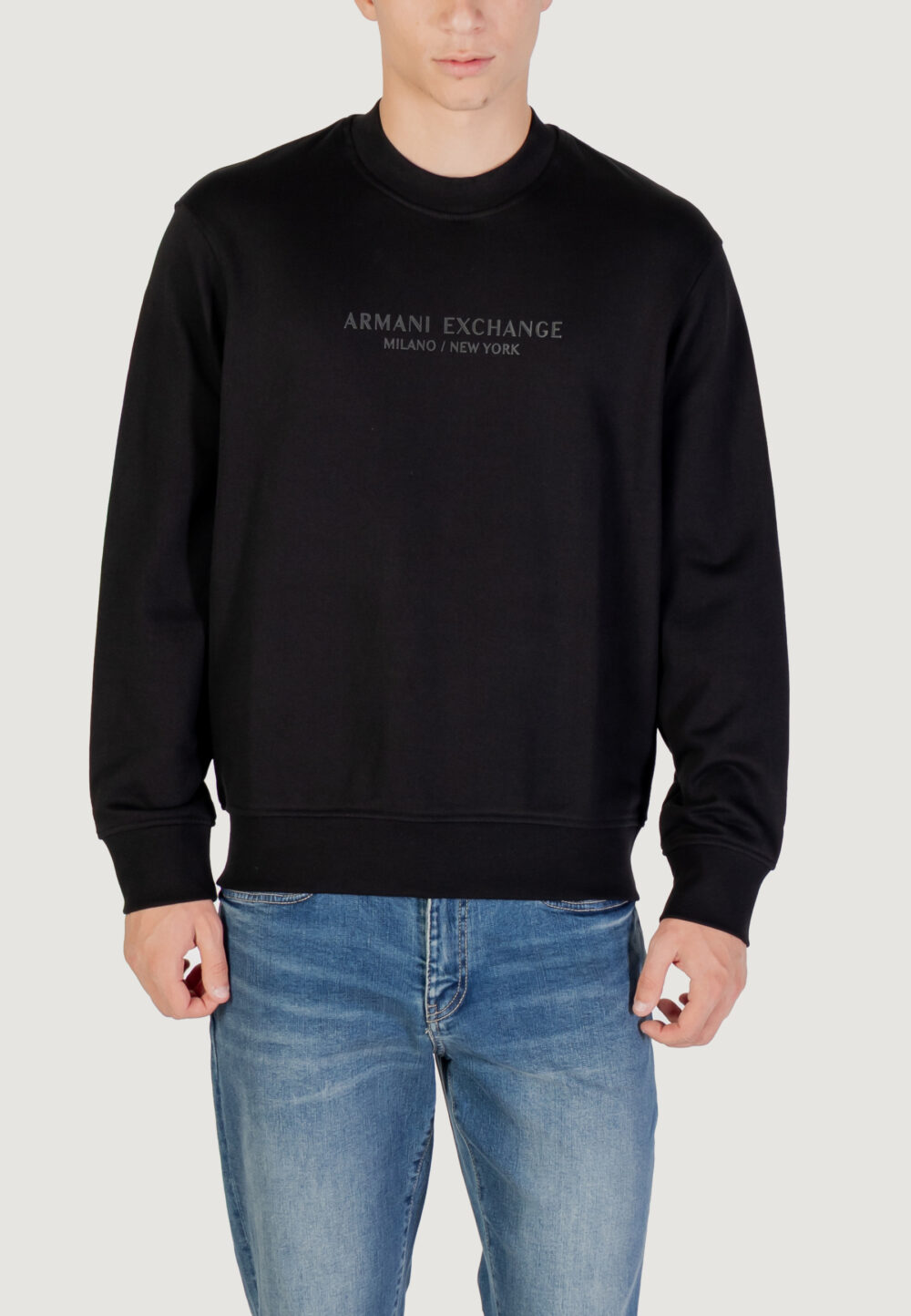 Felpa senza cappuccio Armani Exchange  Nero - Foto 1