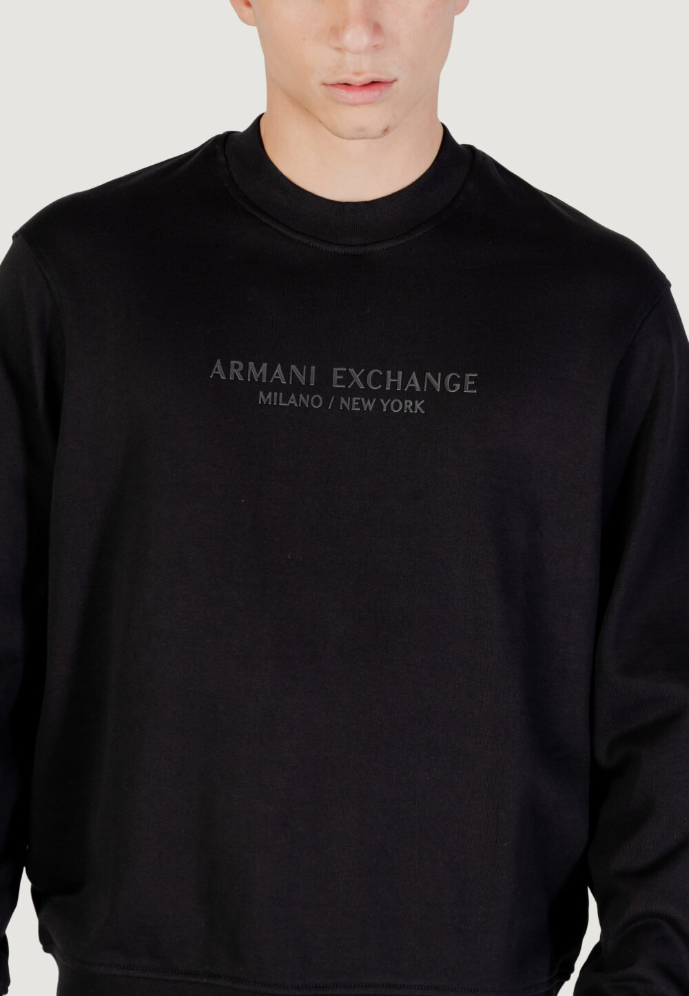 Felpa senza cappuccio Armani Exchange  Nero - Foto 5