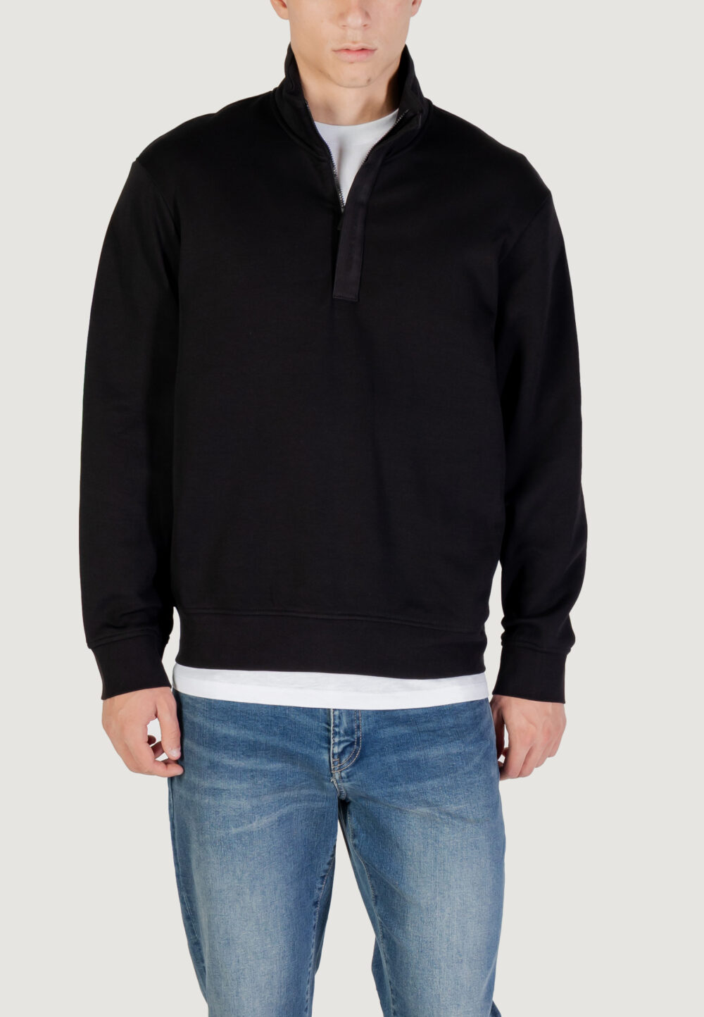 Felpa senza cappuccio Armani Exchange  Nero - Foto 1