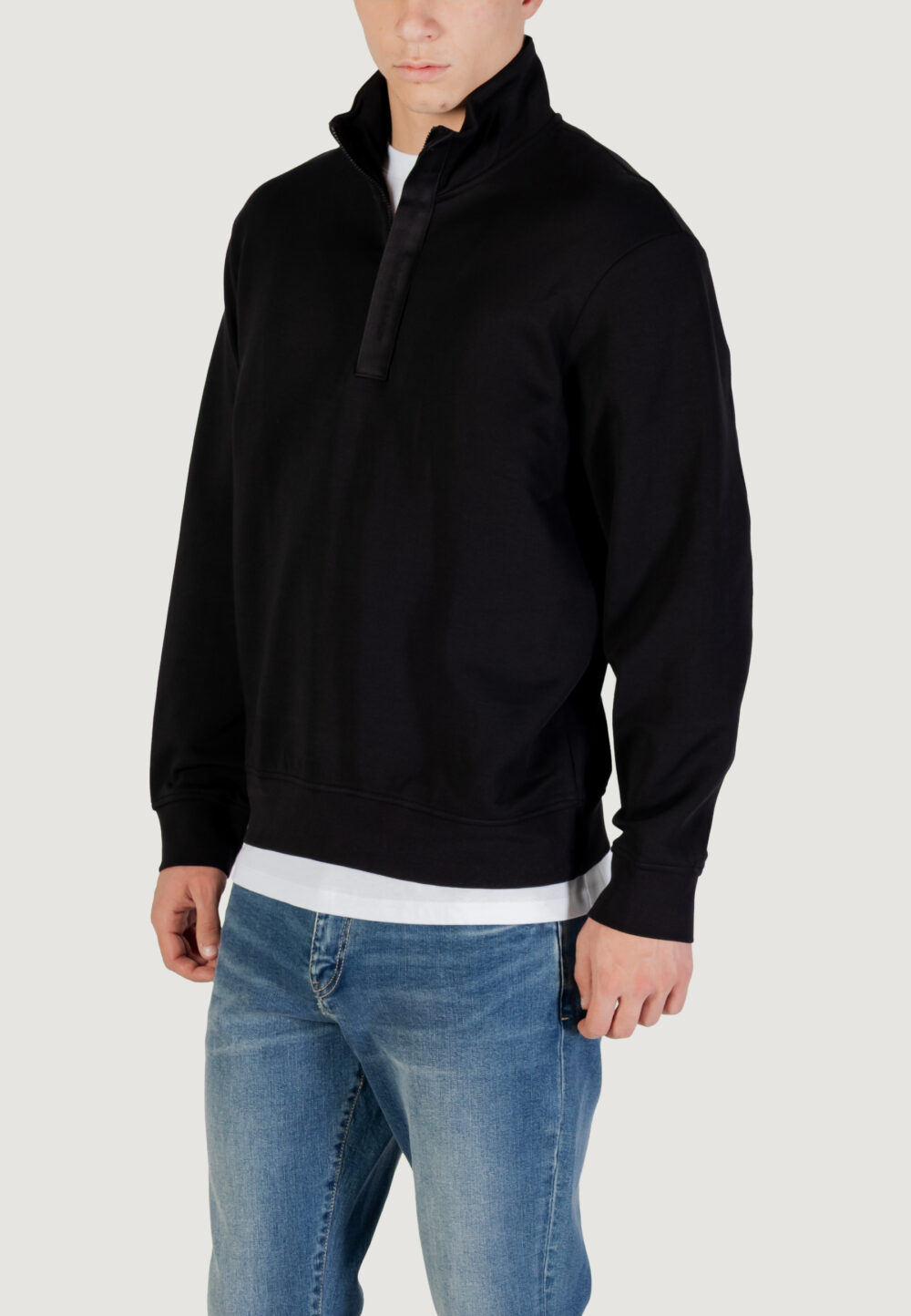 Felpa senza cappuccio Armani Exchange  Nero - Foto 3