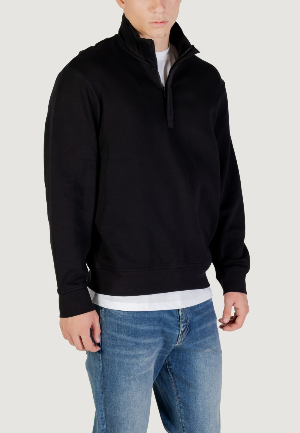 Felpa senza cappuccio Armani Exchange  Nero - Foto 4