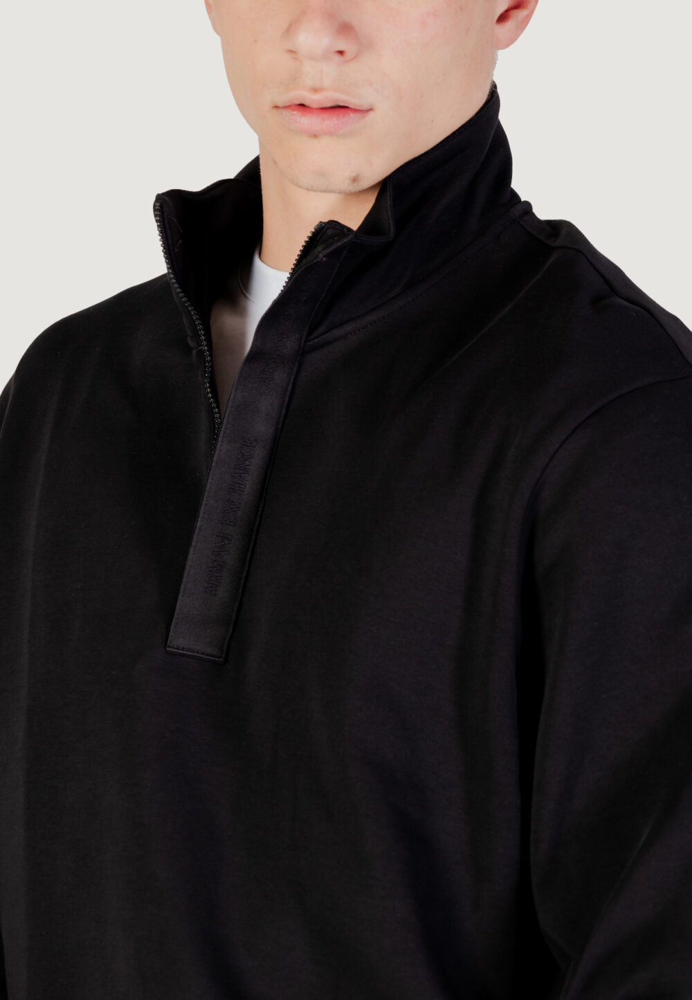 Felpa senza cappuccio Armani Exchange  Nero - Foto 5