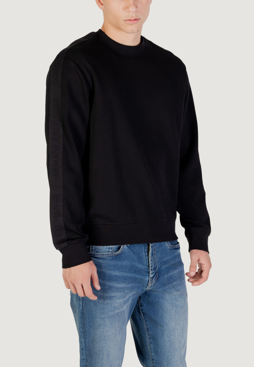 Felpa senza cappuccio Armani Exchange  Nero - Foto 3