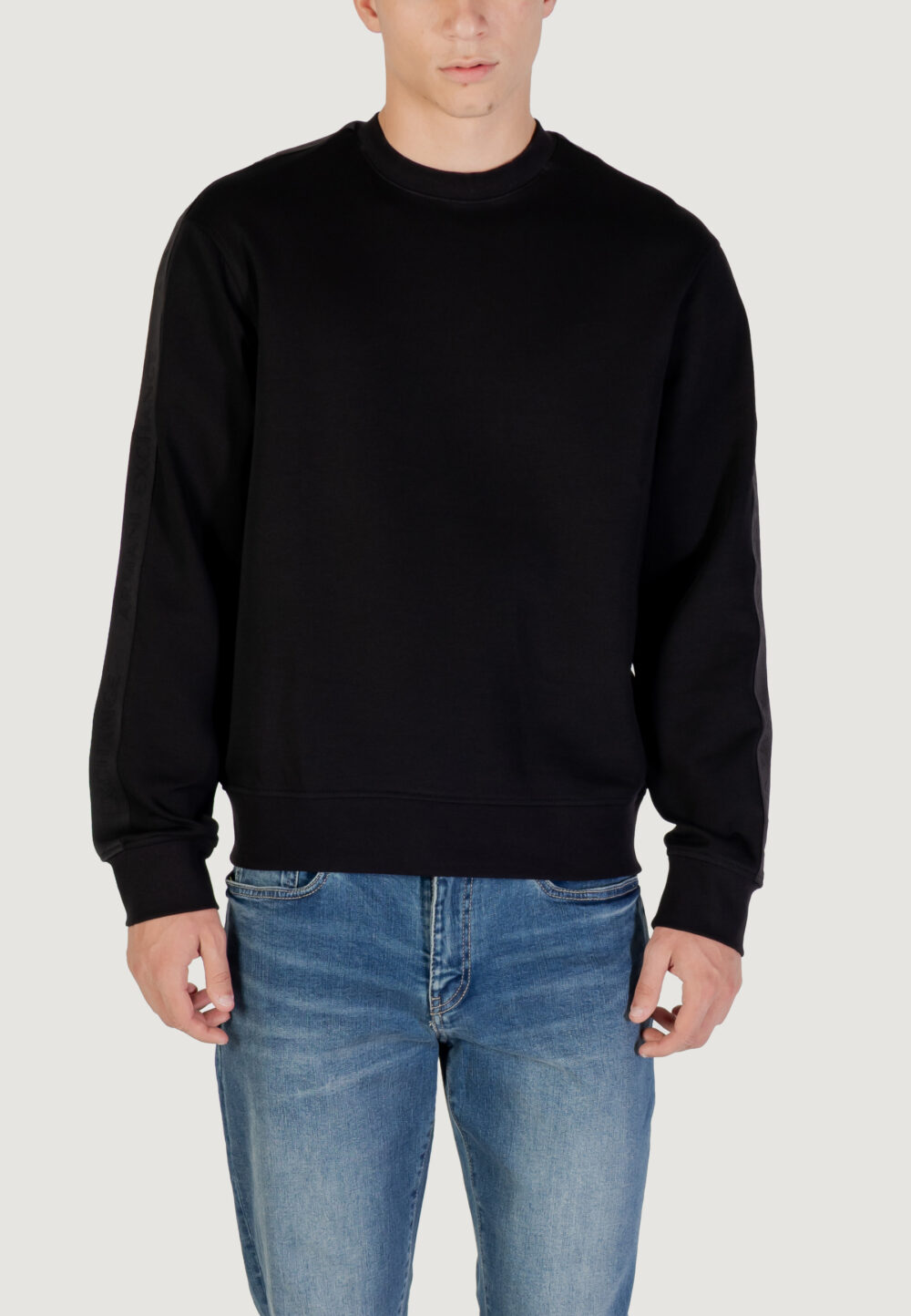 Felpa senza cappuccio Armani Exchange  Nero - Foto 4