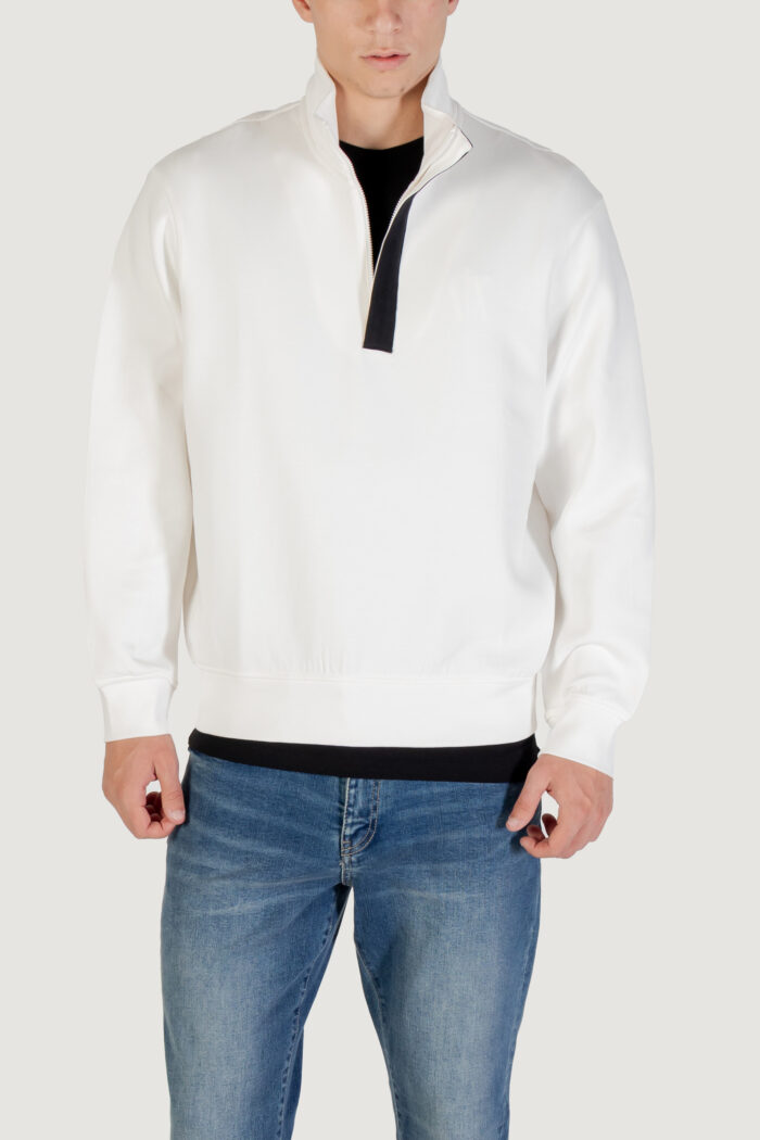 Felpa senza cappuccio Armani Exchange  Panna – XM001295 AF10818