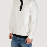 Felpa senza cappuccio Armani Exchange  Panna - Foto 4