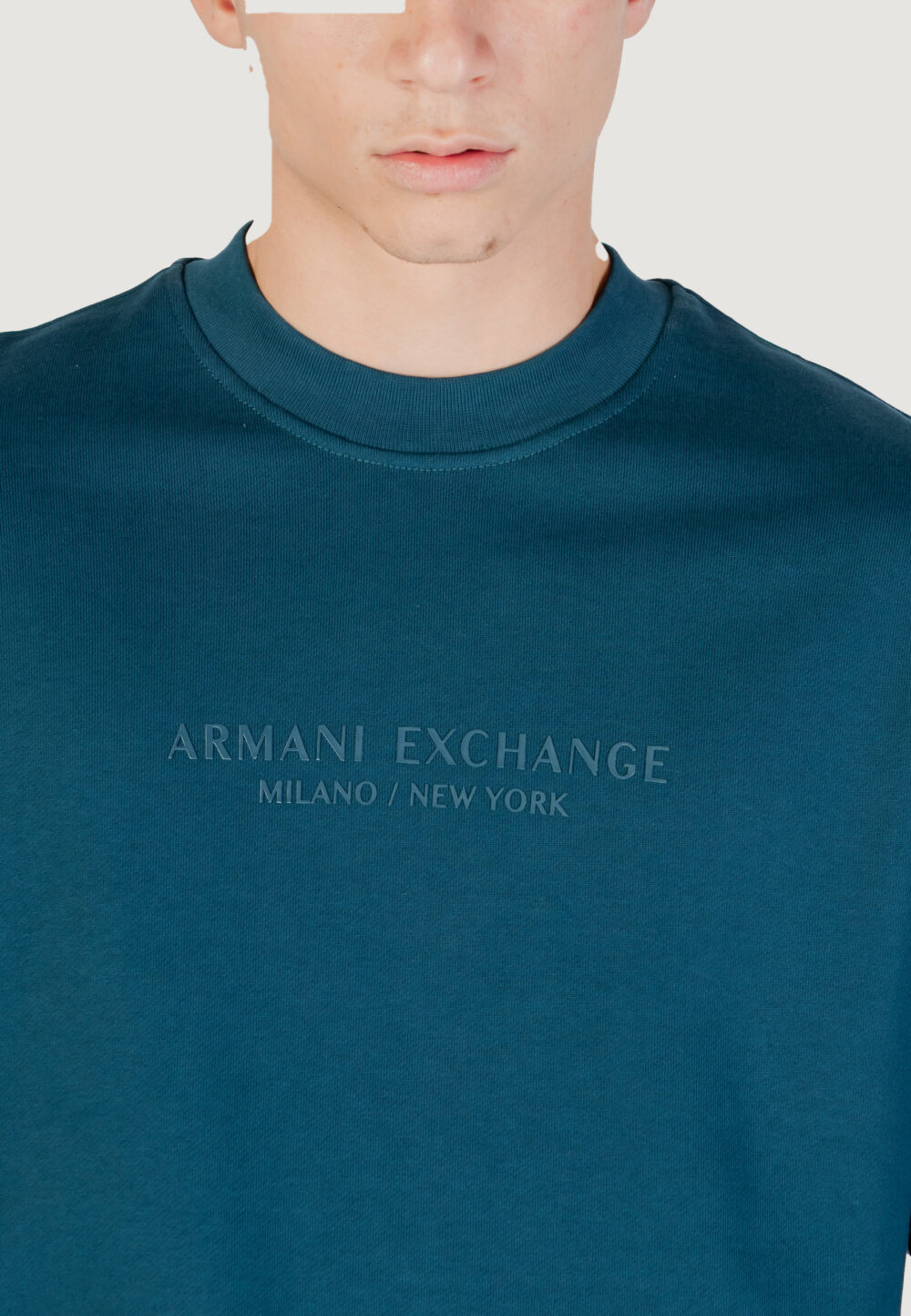 Felpa senza cappuccio Armani Exchange  Petrolio - Foto 5