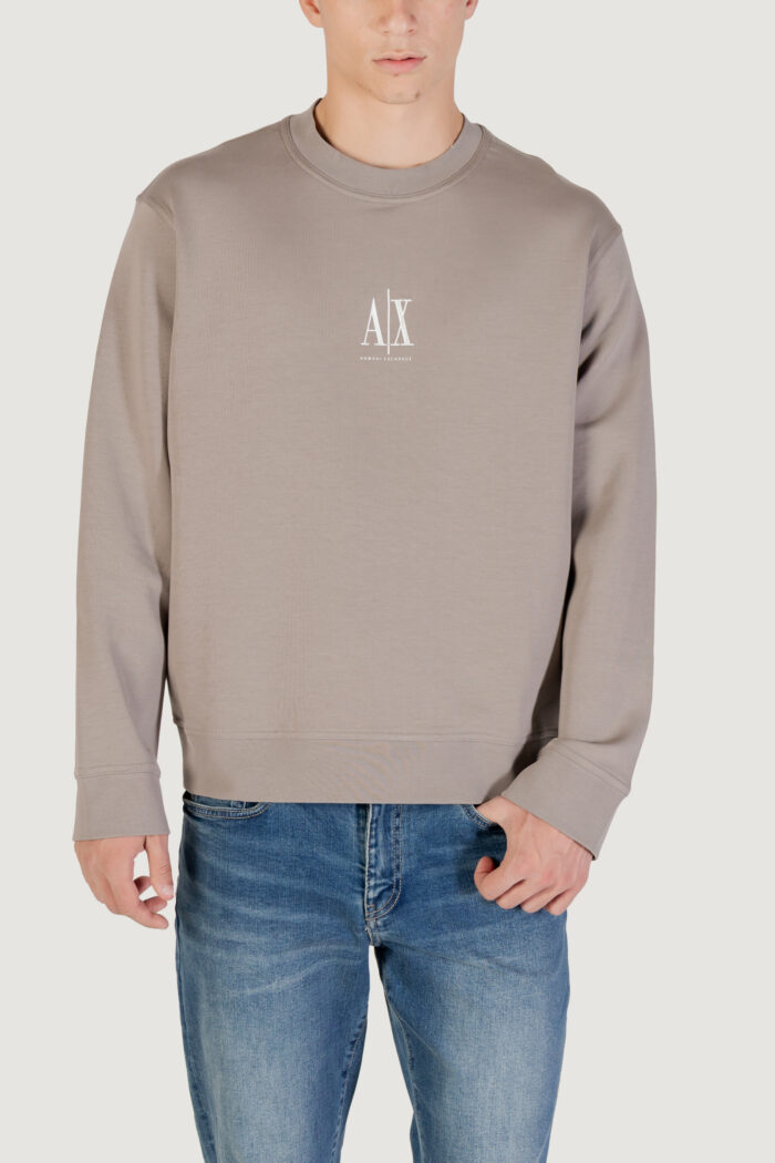 Felpa senza cappuccio Armani Exchange  Taupe – XM000368 AF10818