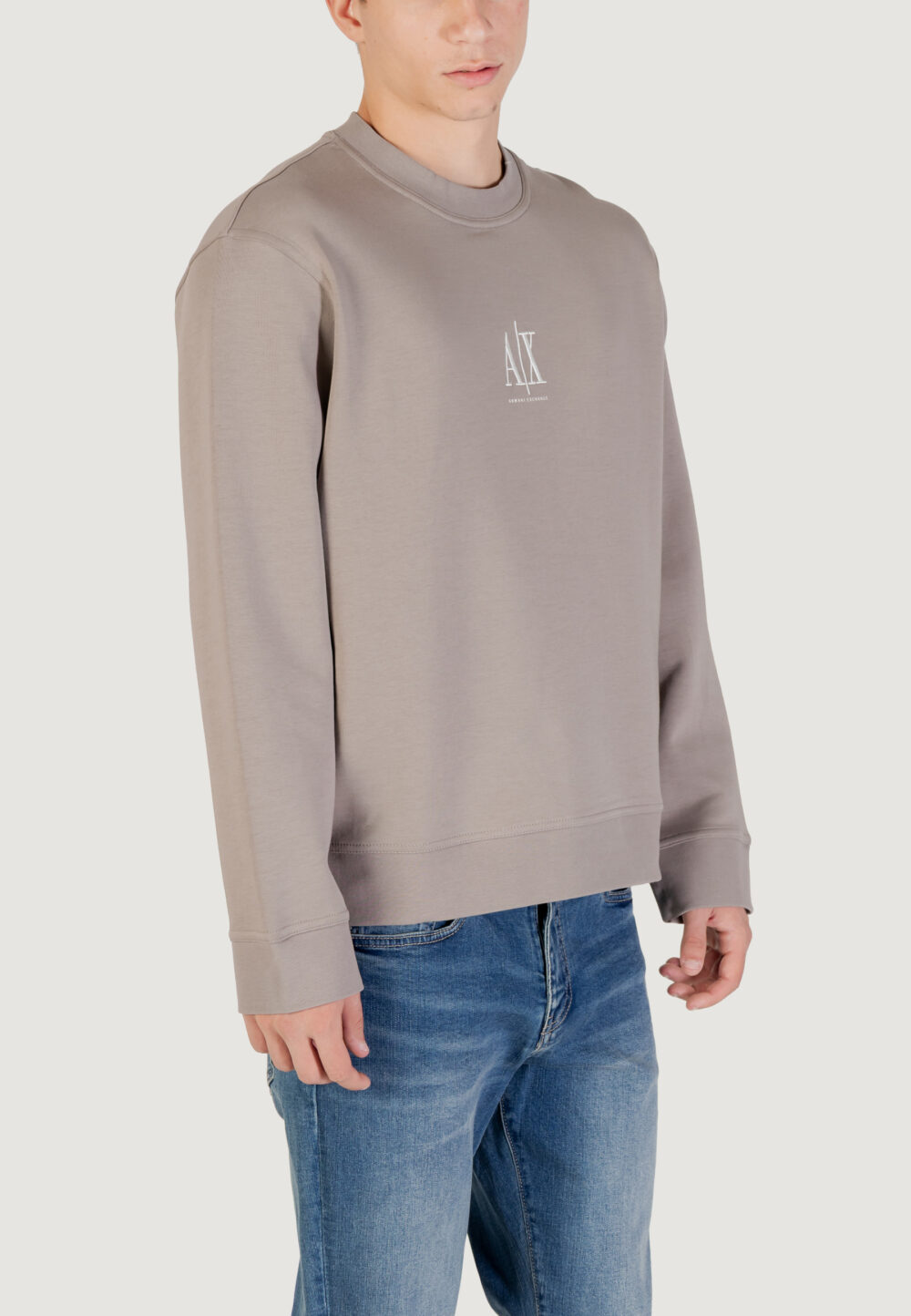 Felpa senza cappuccio Armani Exchange  Taupe - Foto 2