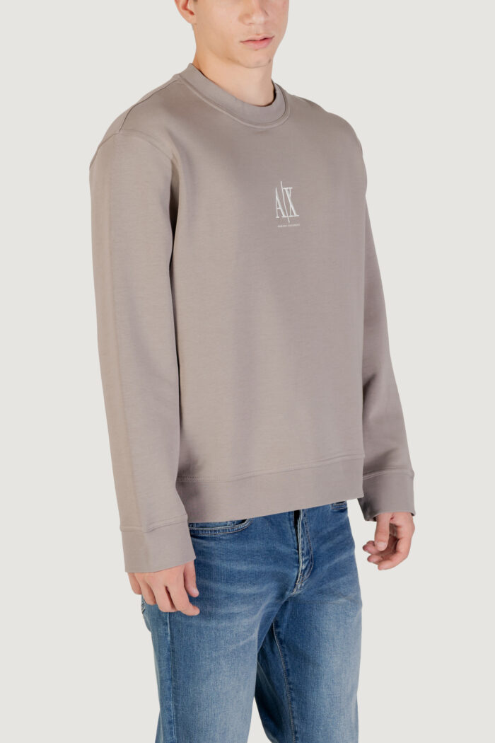Felpa senza cappuccio Armani Exchange  Taupe – XM000368 AF10818