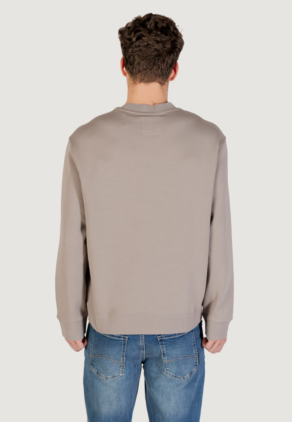 Felpa senza cappuccio Armani Exchange  Taupe - Foto 3