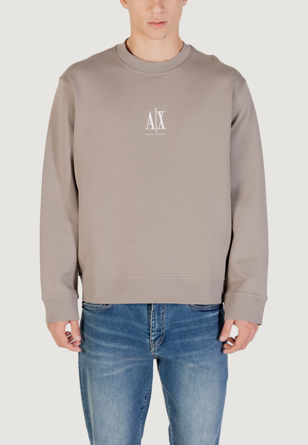 Felpa senza cappuccio Armani Exchange  Taupe - Foto 5