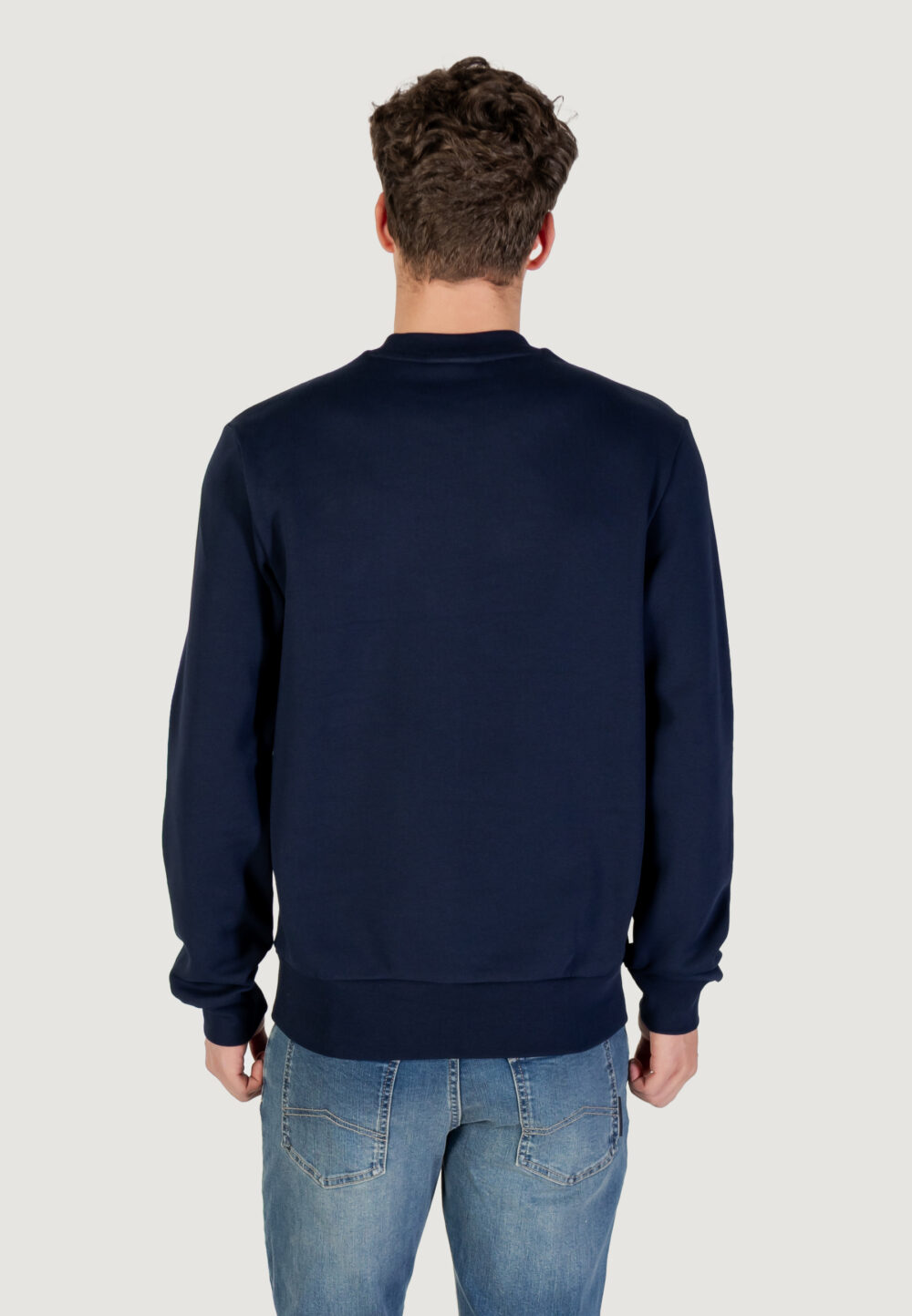 Felpa senza cappuccio LACOSTE SWEATSHIRT Blu - Foto 2