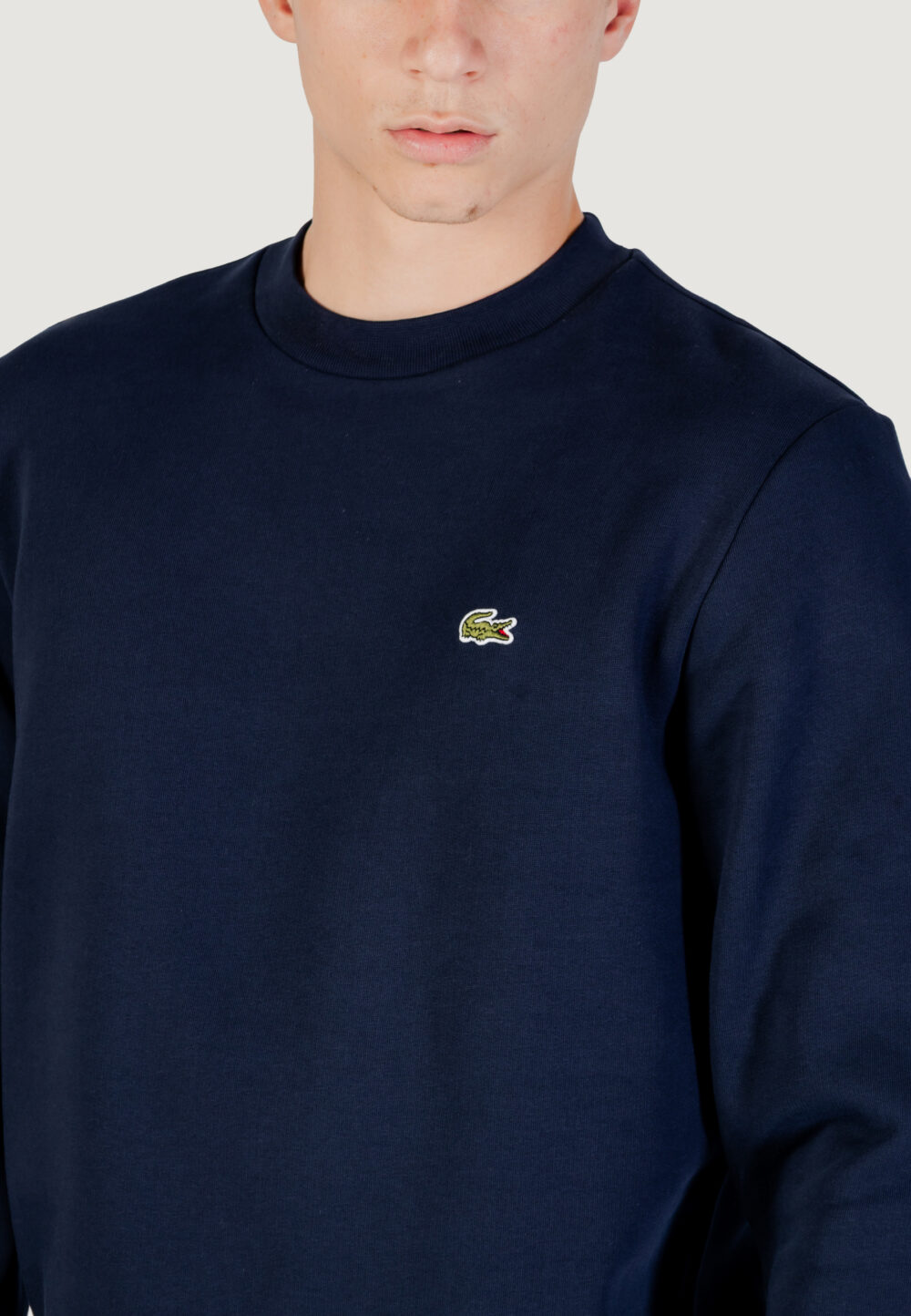 Felpa senza cappuccio LACOSTE SWEATSHIRT Blu - Foto 5